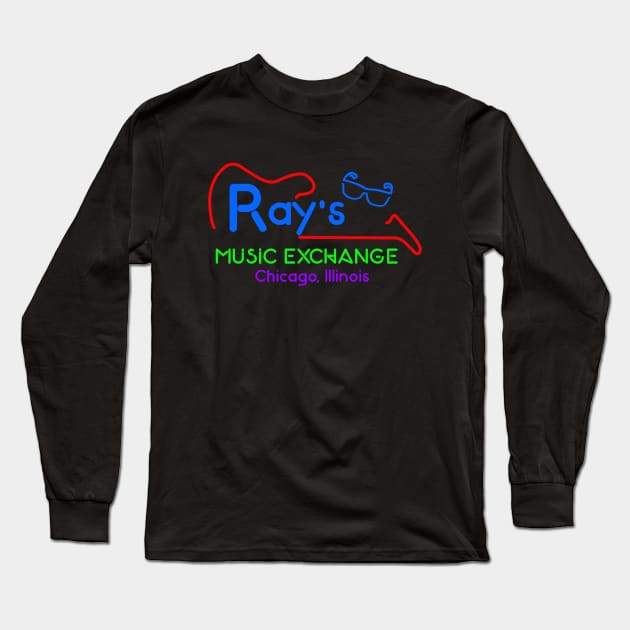 Blues Brothers Ray's Music Exchange Long Sleeve T-Shirt by Bigfinz